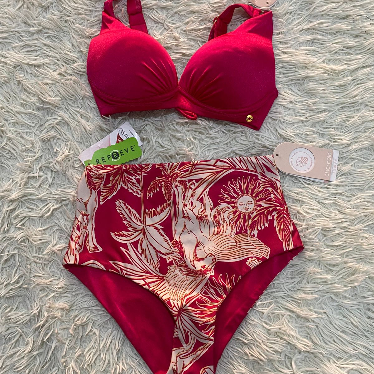 Traje de baño dos piezas Fuscia