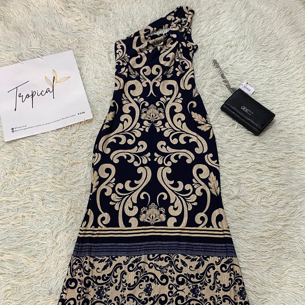 Vestido estampado Azul Navy