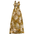 Vestido Estampado Mostaza