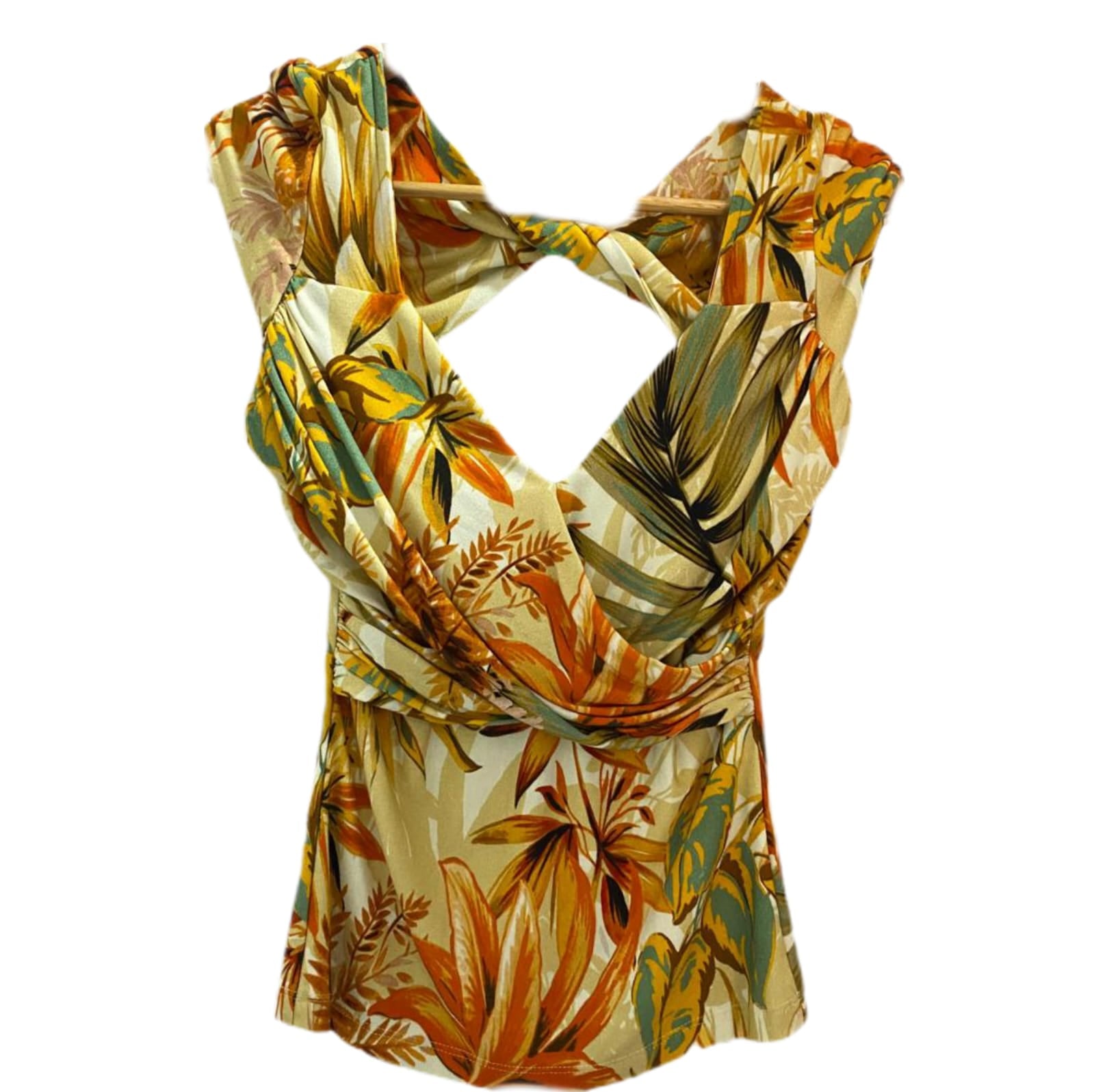 Blusa con estampado Tropical