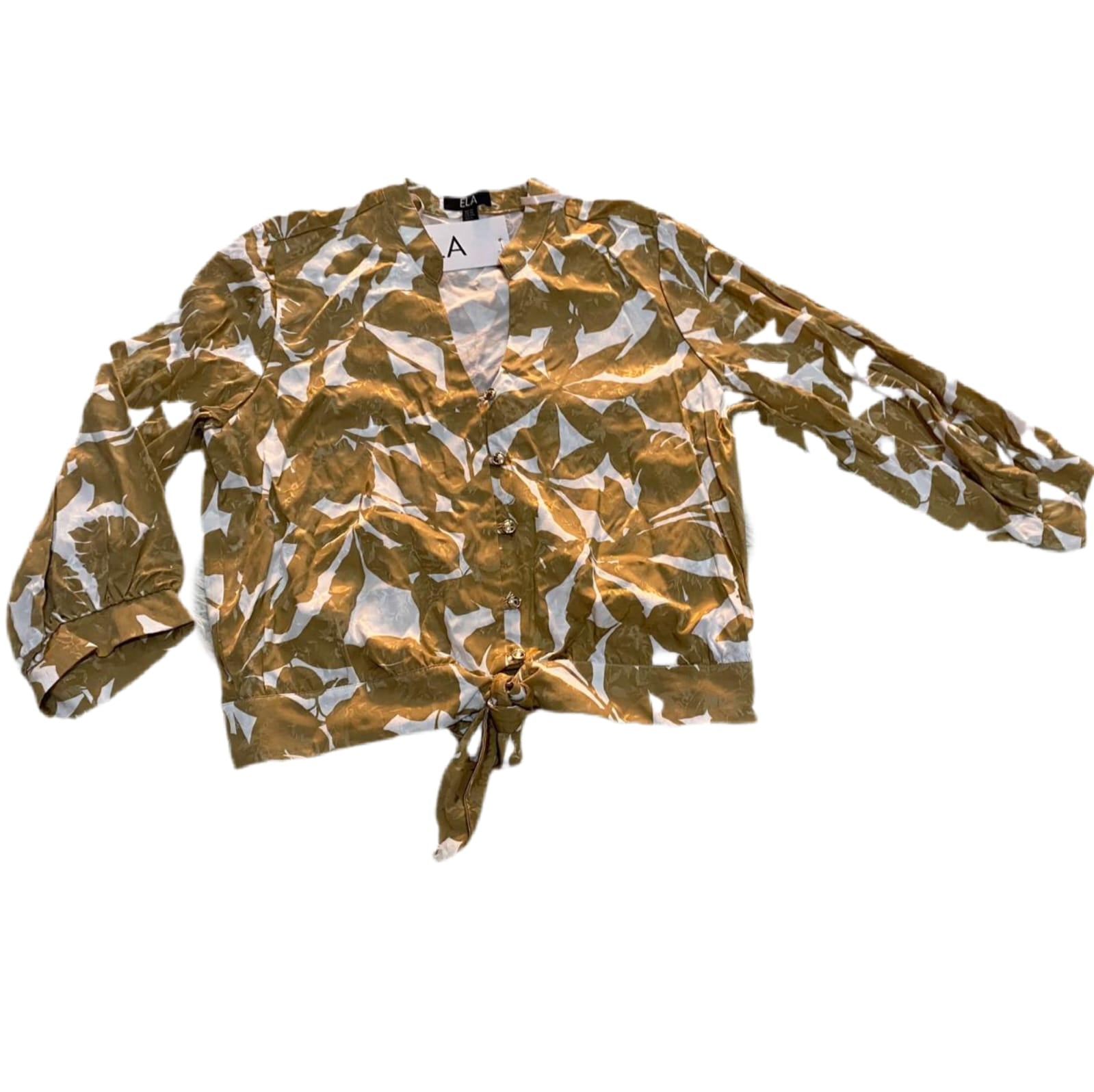 Blusa estampado dorado