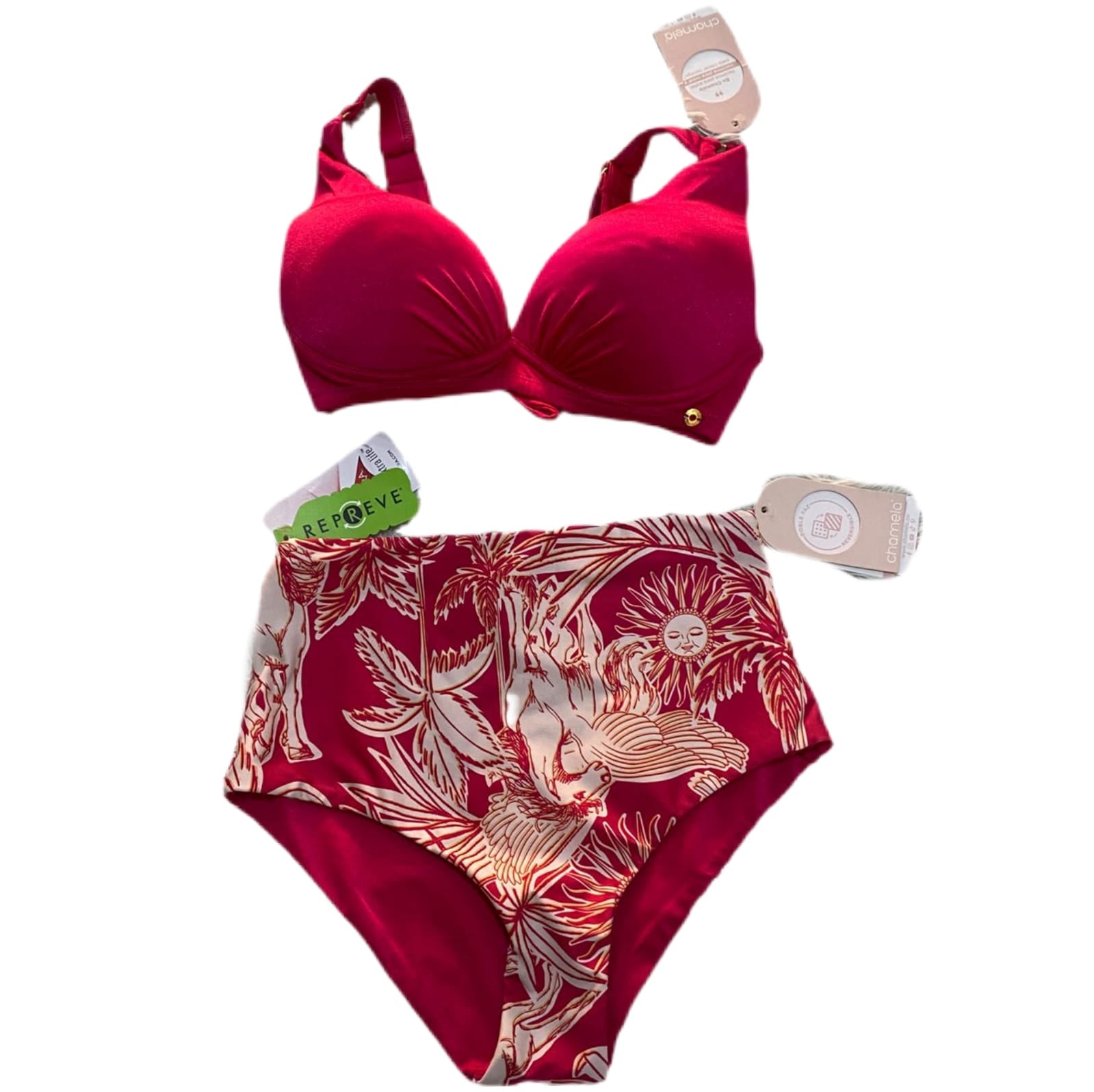 Traje de baño dos piezas Fuscia